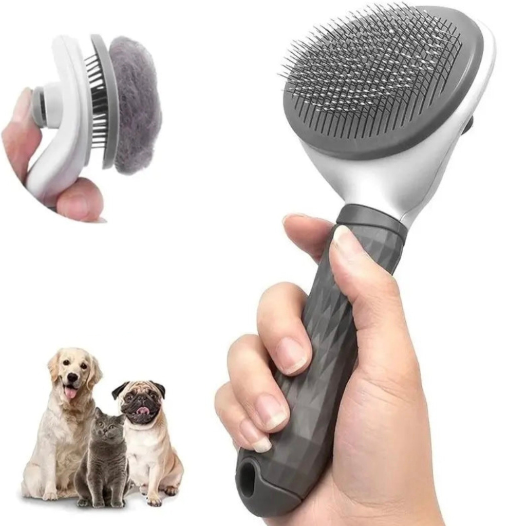 Escova Auto-limpante Premium para Pets - O Chico Tem