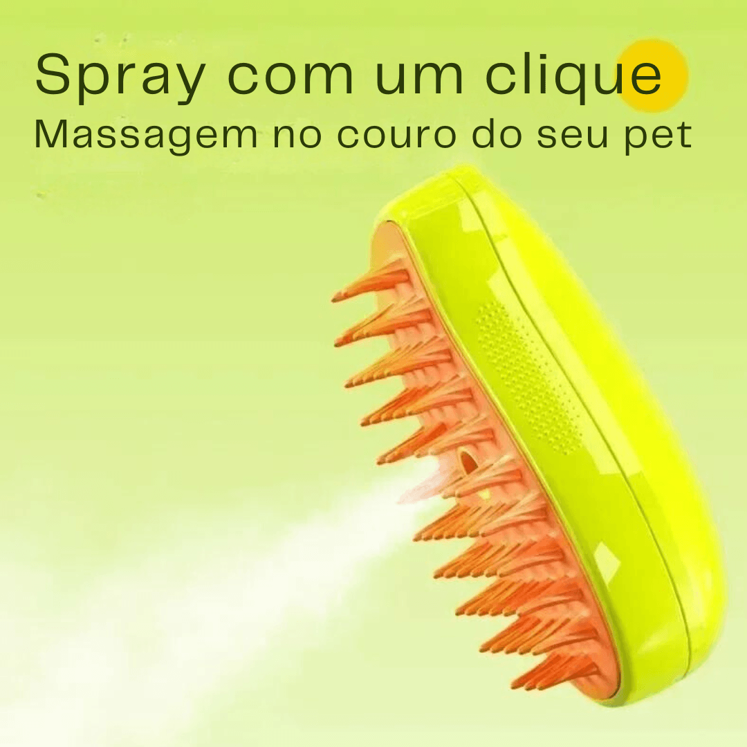Escova a Vapor 3 em 1 para animais - O Chico Tem