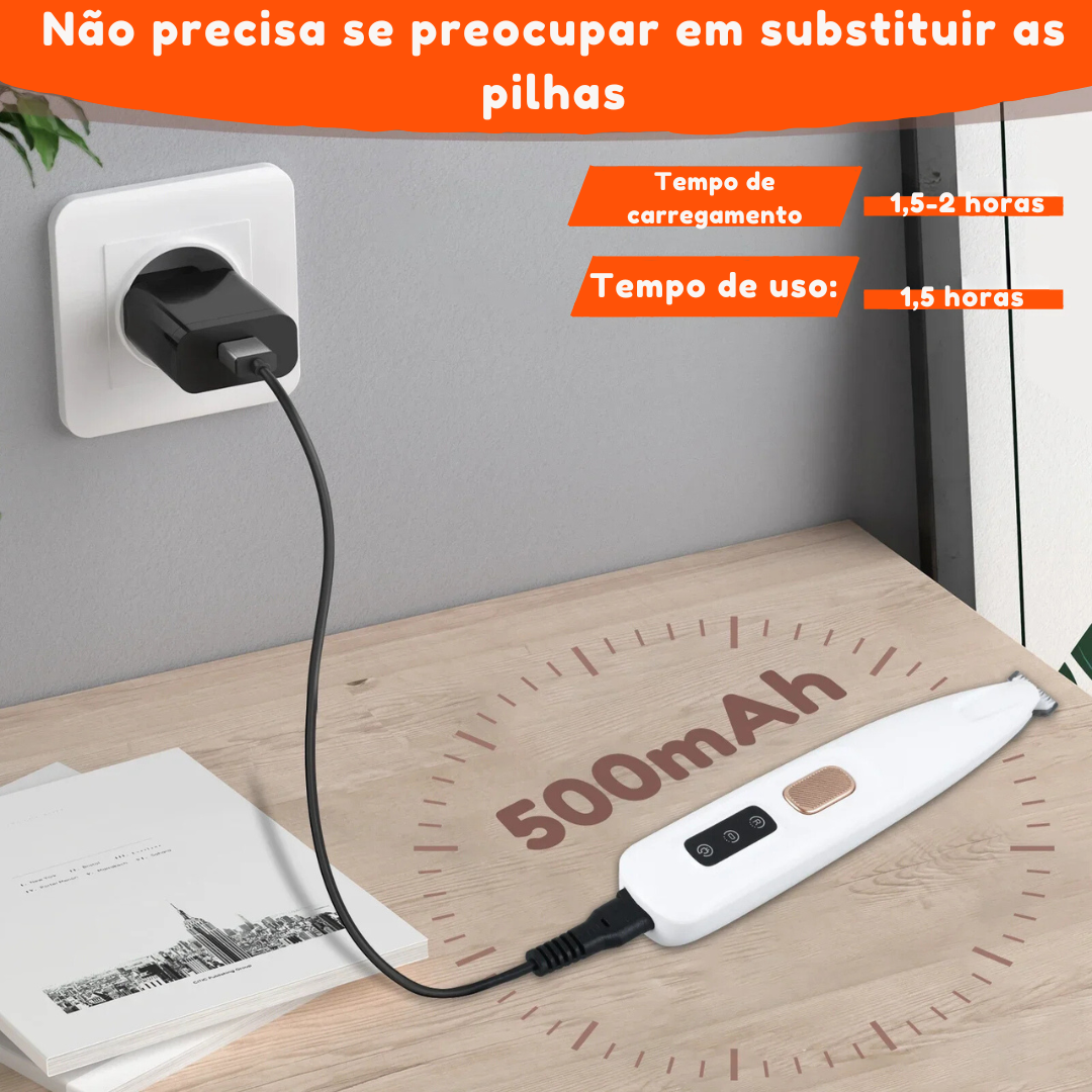 Aparador de Pelos PET Impermeável com LED - O Chico Tem