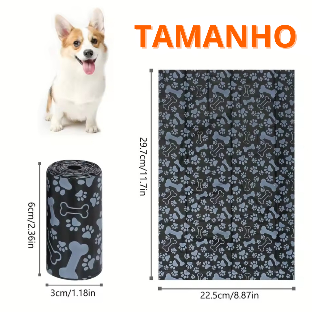 Sacos Higiênicos para Pets à Prova de Vazamento - 10 Rolos