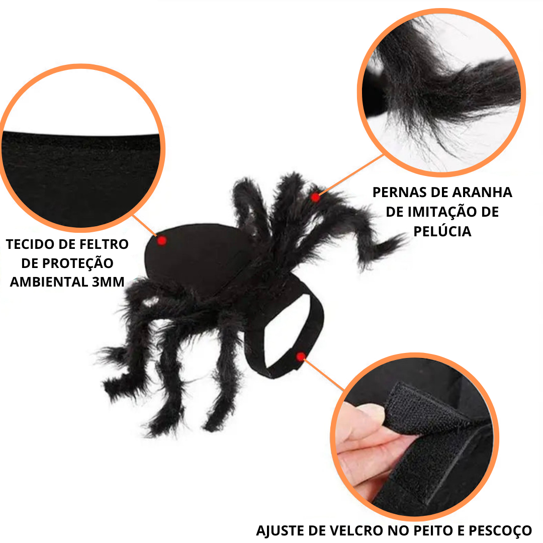 Fantasia de Aranha para PETS - O Chico Tem