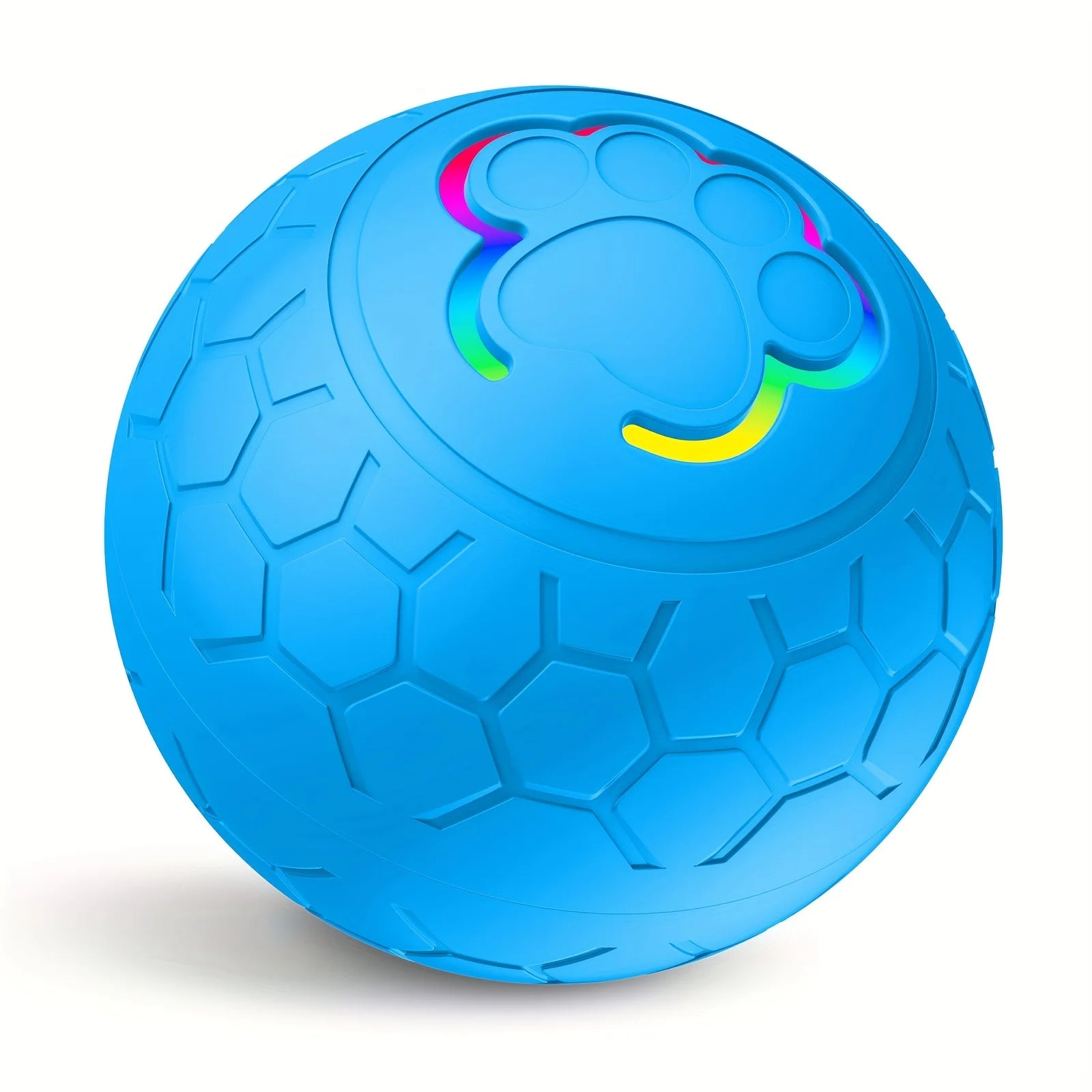 Bola LED recarregável inteligente para animais de estimação – Brinquedo interativo de salto e rolamento automático com luzes RGB