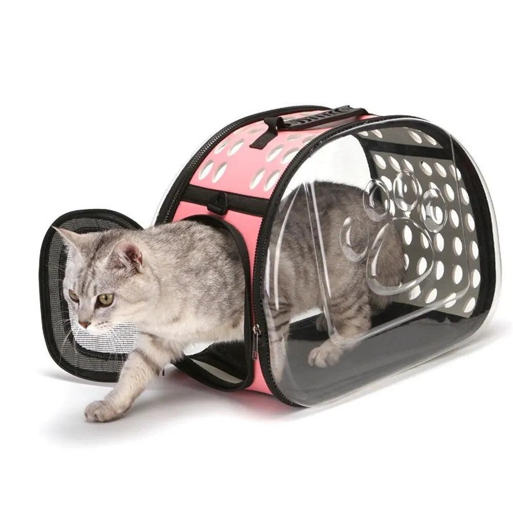 Bolsa transparente para transporte de animais - O Chico Tem