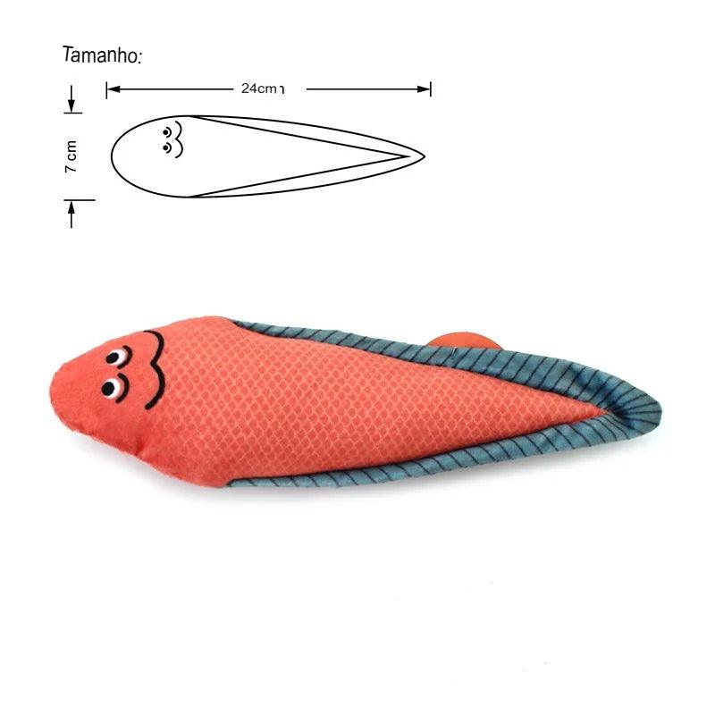 Brinquedo para gatos Catnip, Simulação Peixe - O Chico Tem