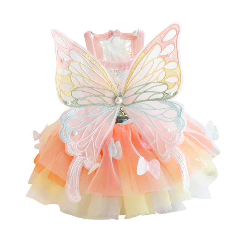 Fantasia de Princesa com Borboleta para PETS - O Chico Tem