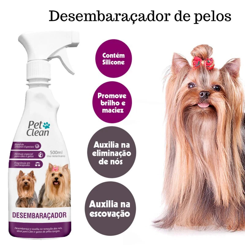 Desembaraçador de Pelos Pet Clean 500ml - O Chico Tem