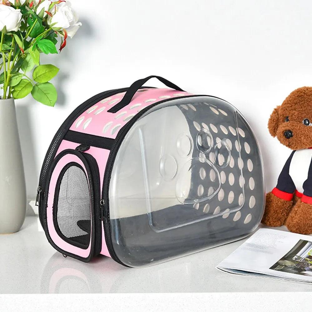 Bolsa transparente para transporte de animais - O Chico Tem