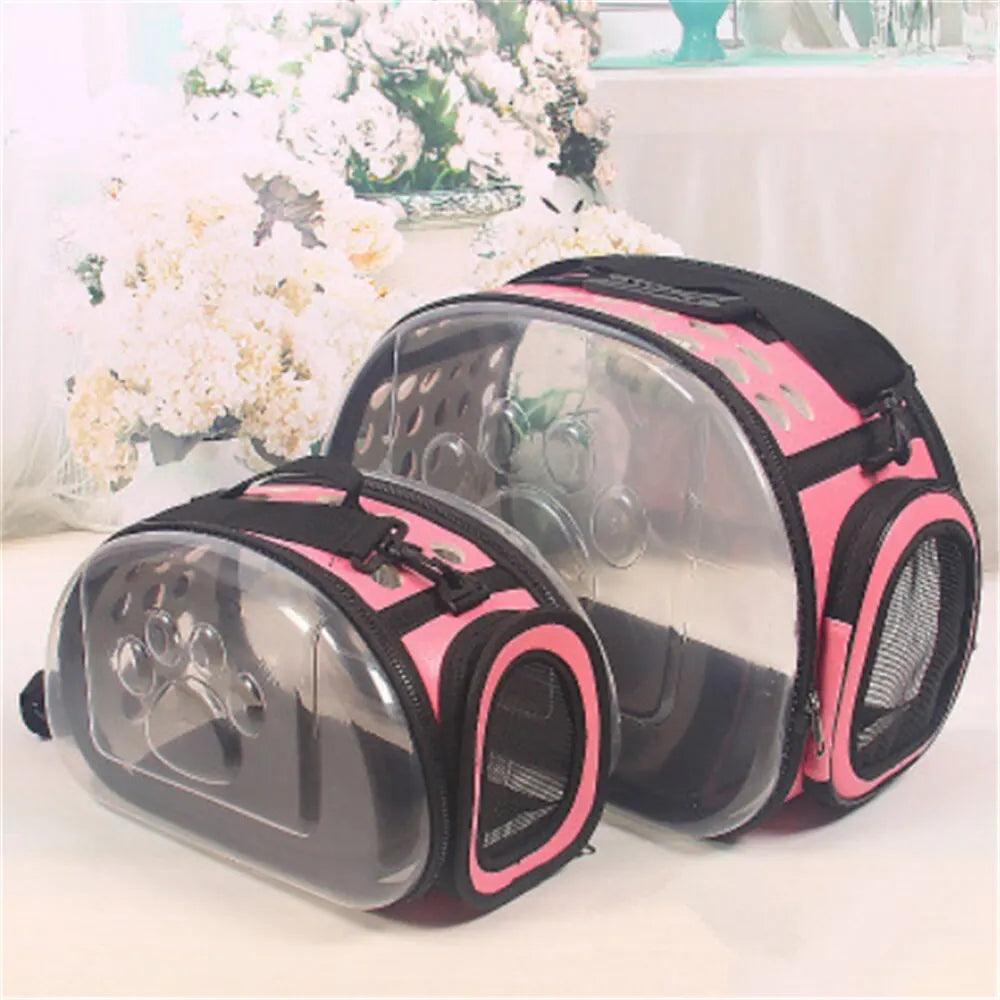 Bolsa transparente para transporte de animais - O Chico Tem