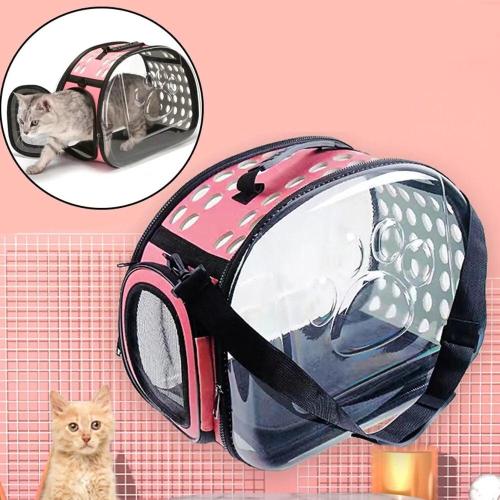 Bolsa transparente para transporte de animais - O Chico Tem