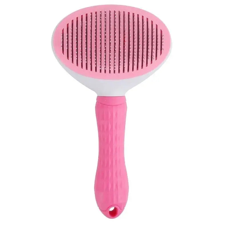 Escova auto-limpante para animais, removedor de cabelo, pente desnatador, ferramentas de higiene, cães e gatos, acessórios para animais