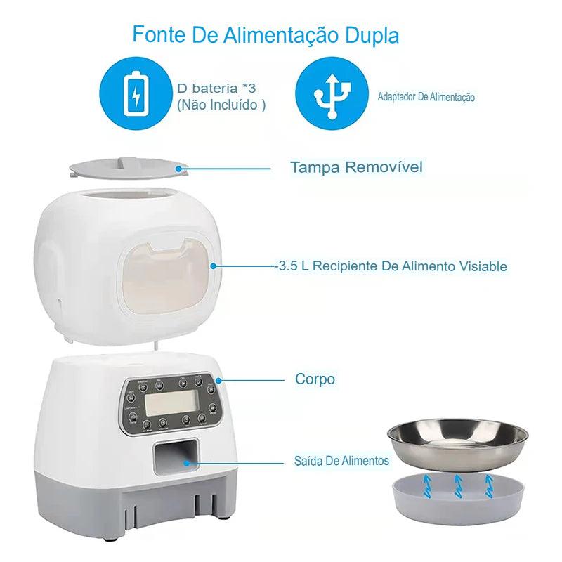 Alimentador Automático para PETS - O Chico Tem
