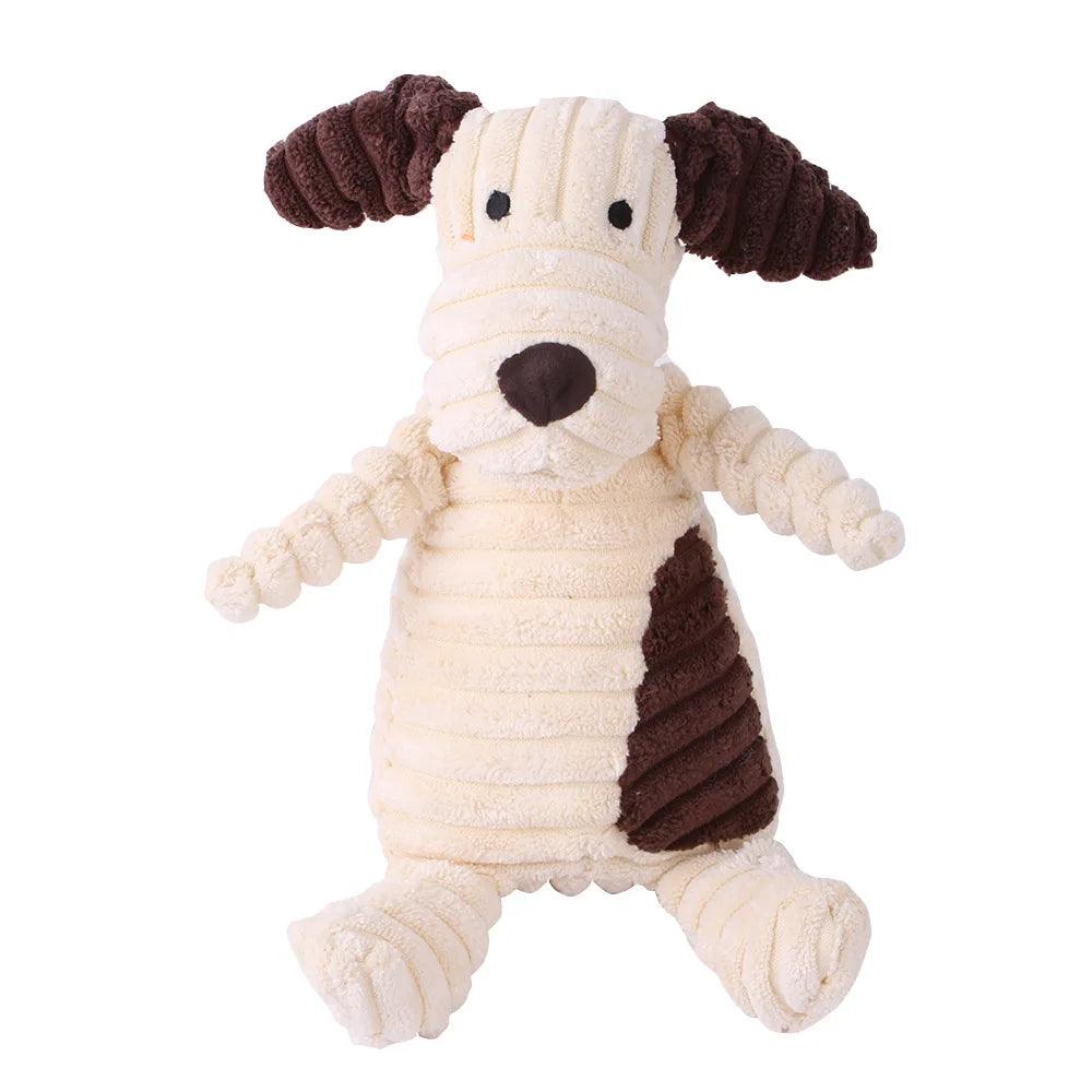 Brinquedos de pelúcia formato de animais para pets - O Chico Tem.