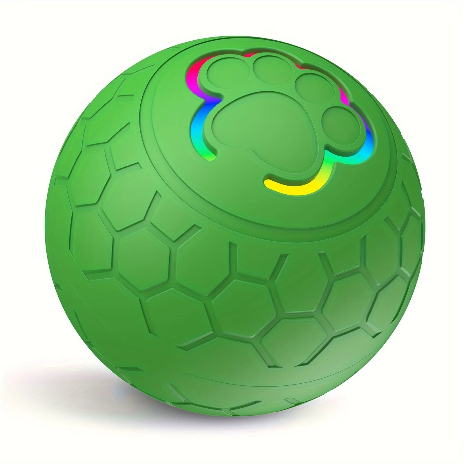 Bola LED recarregável inteligente para animais de estimação – Brinquedo interativo de salto e rolamento automático com luzes RGB