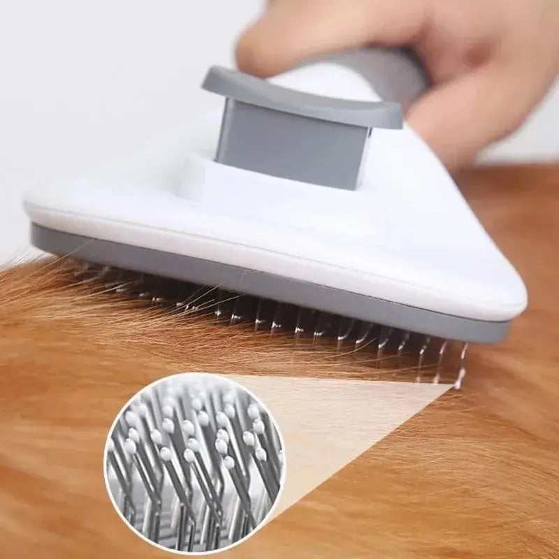 Escova auto-limpante para animais, removedor de cabelo, pente desnatador, ferramentas de higiene, cães e gatos, acessórios para animais