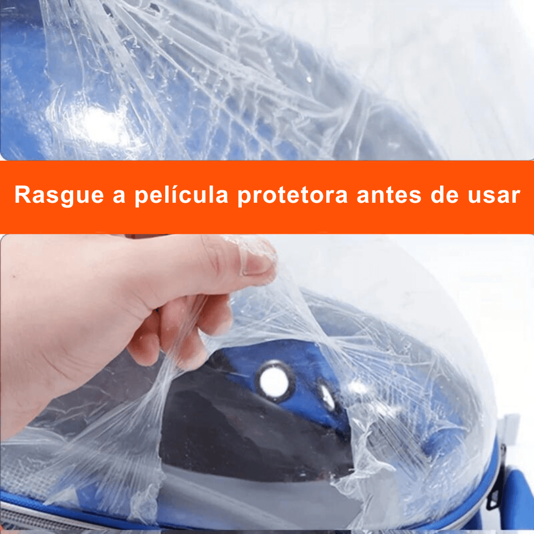 Mochila Transparente para Transporte de Animais - O Chico Tem