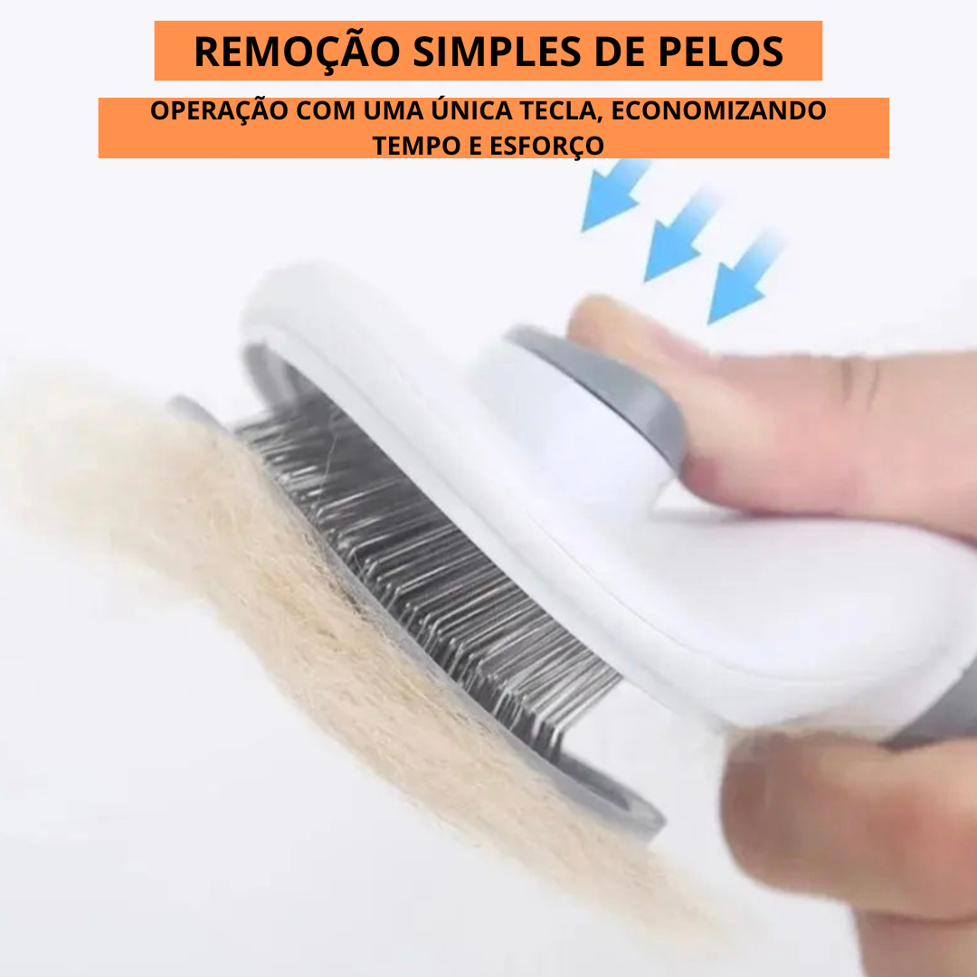 Escova Auto-limpante Premium para Pets - O Chico Tem