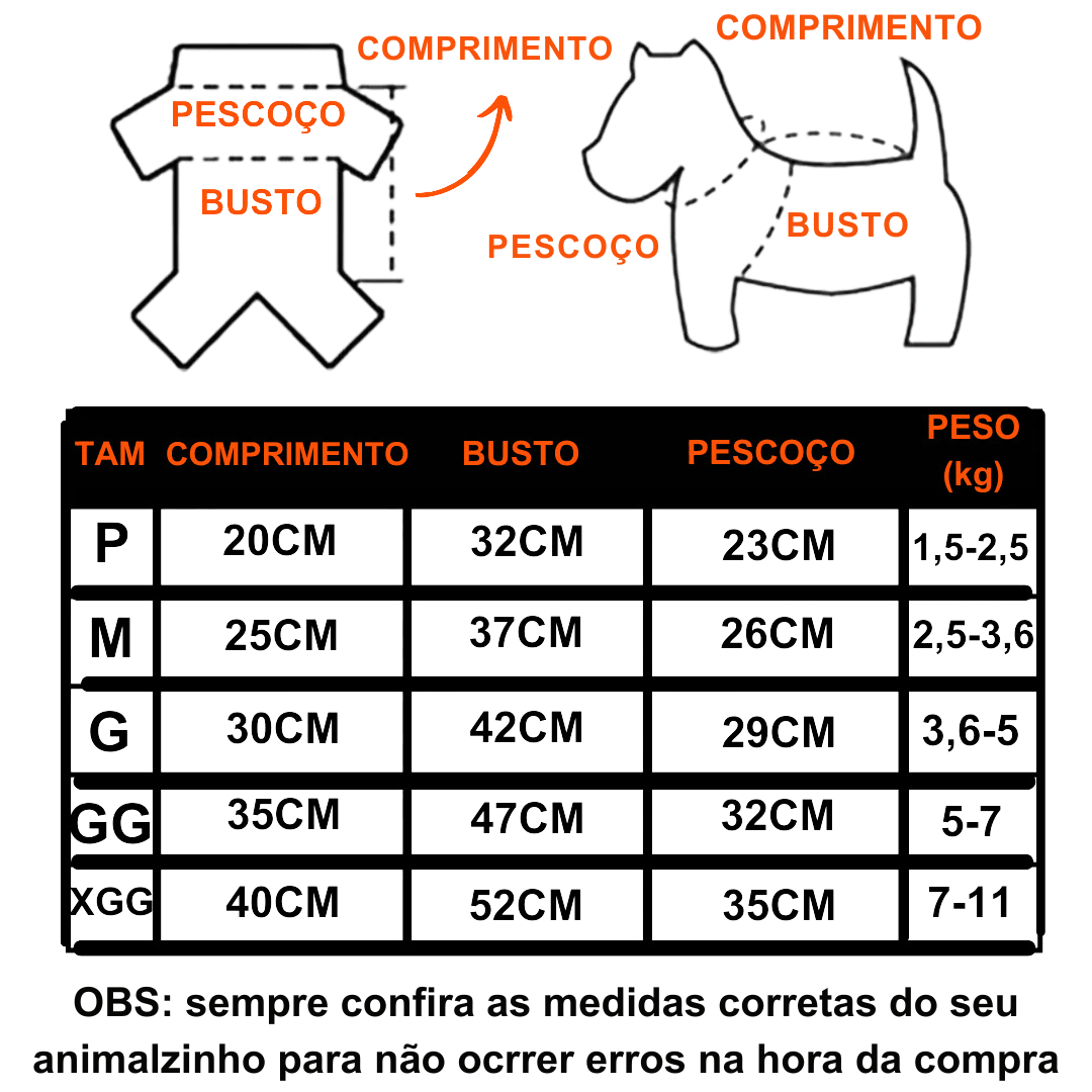 Roupa Para PETS - O Chico Tem