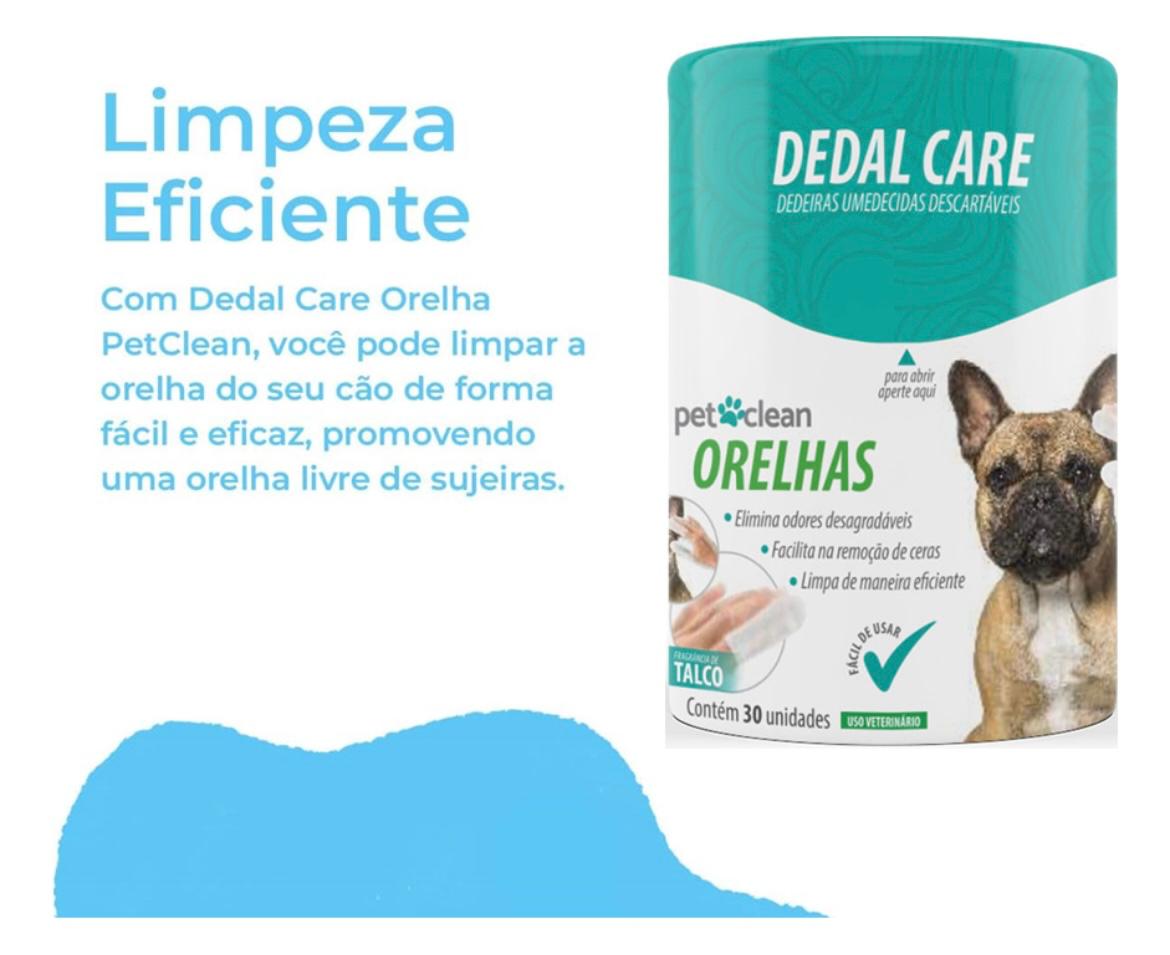 Toalhetes Descartáveis para Limpeza de Orelhas de Pet Clean - O Chico Tem