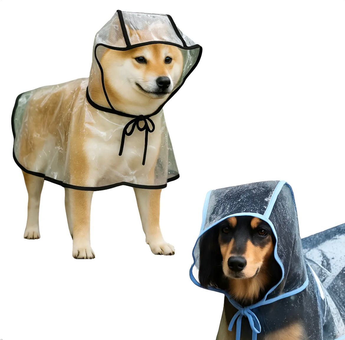 Capa de chuva com capuz para cães - O Chico Tem