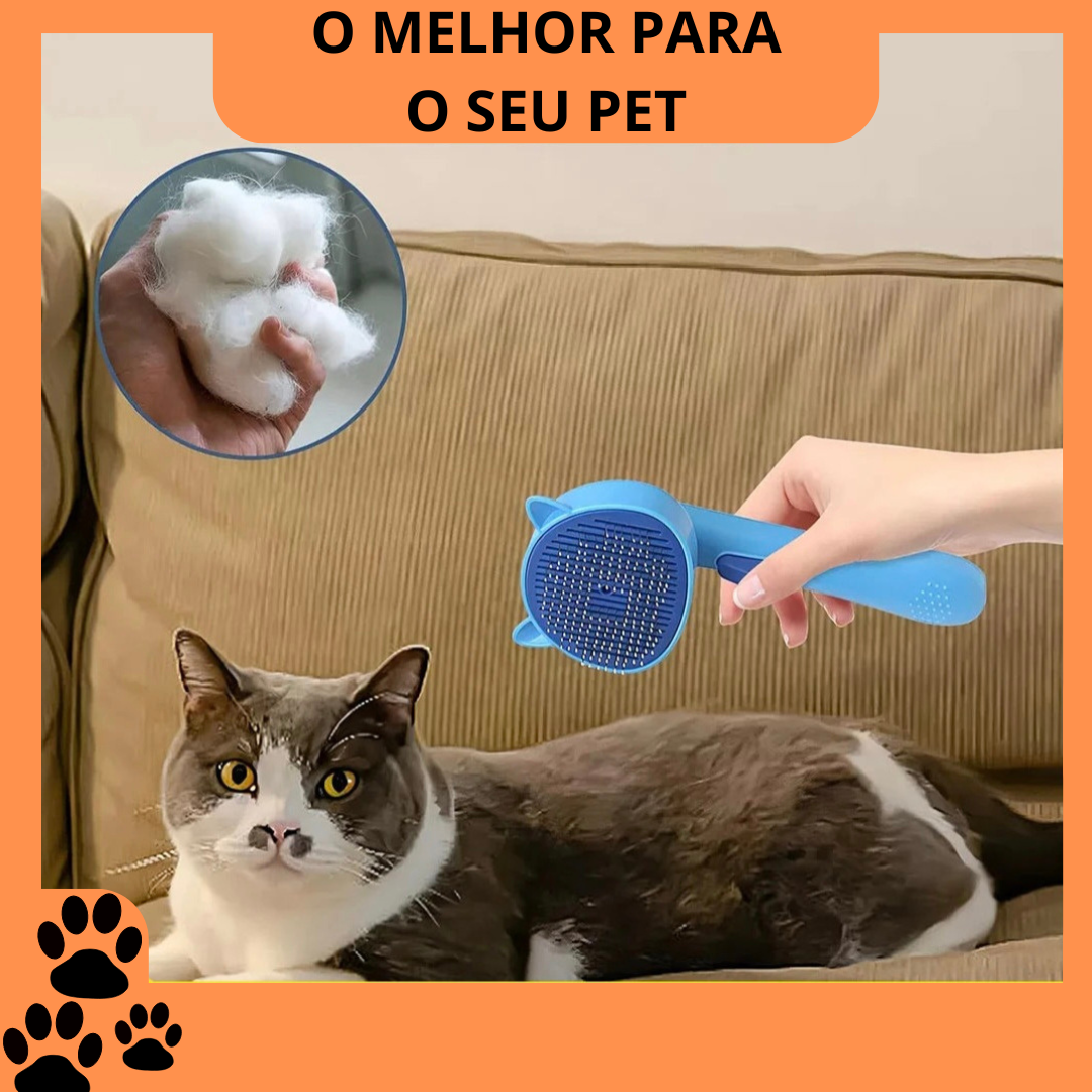 Escova Massageadora para Pets - Higiene e Conforto - O Chico Tem