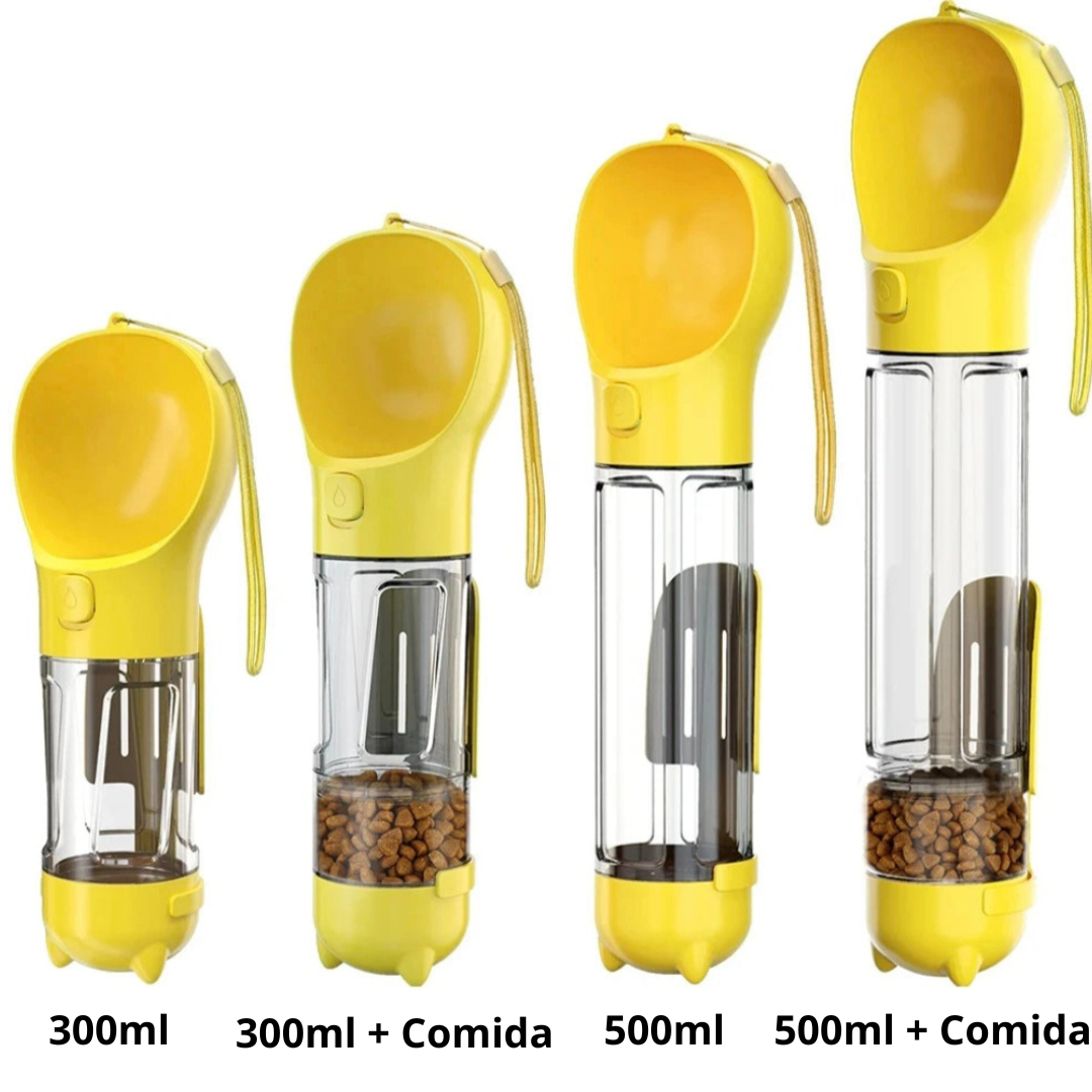 Dispensador de Água 3 em 1 para Pets - Portátil e Multifuncional