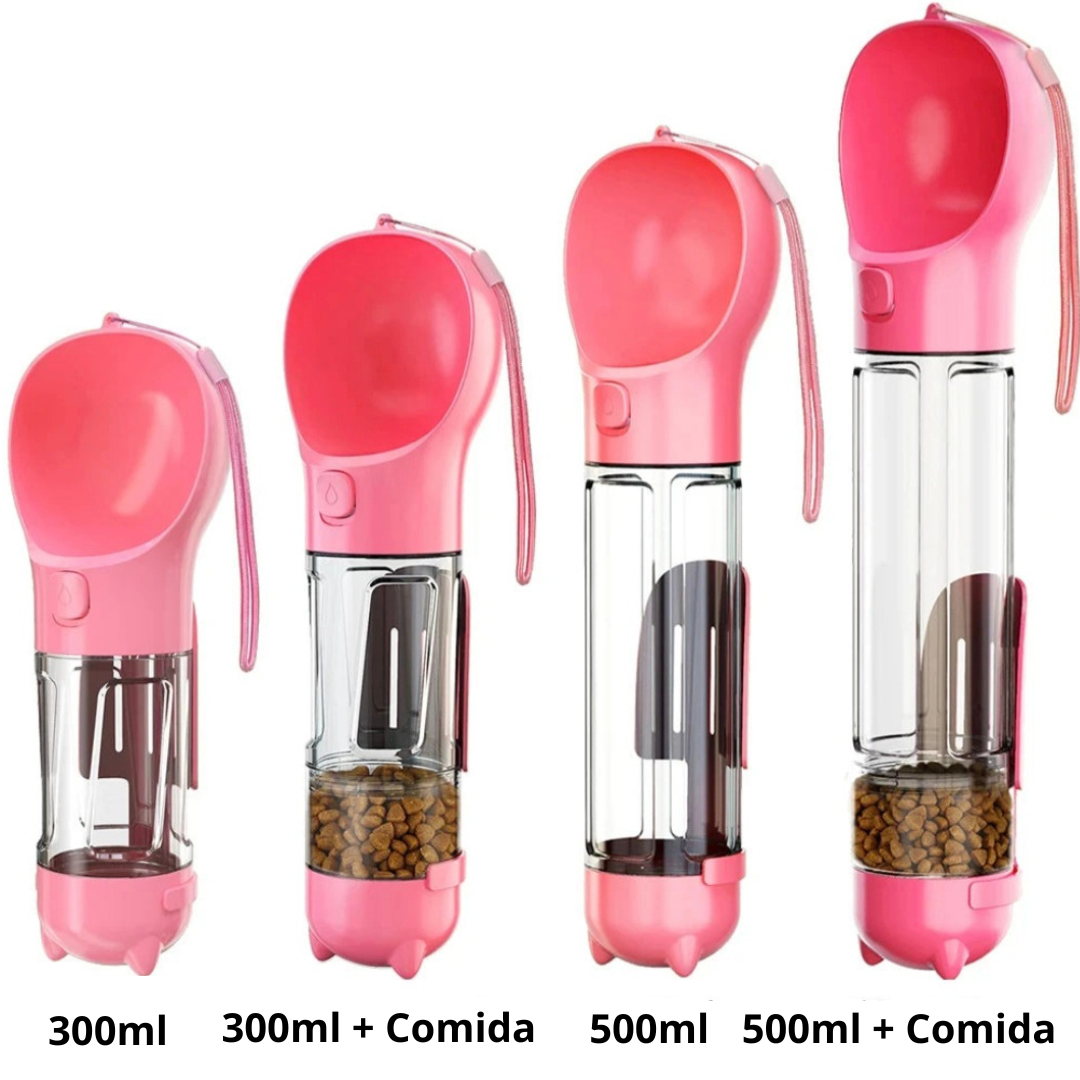 Dispensador de Água 3 em 1 para Pets - Portátil e Multifuncional