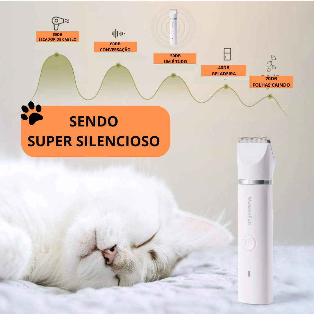 Cortador de Cabelo Elétrico 4 em 1 para Pets - O Chico Tem