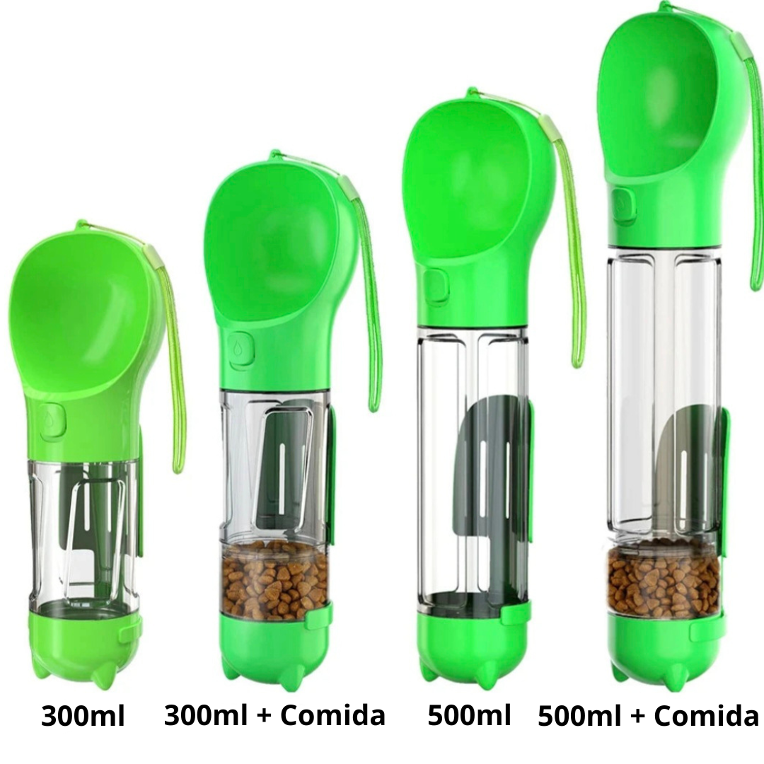 Dispensador de Água 3 em 1 para Pets - Portátil e Multifuncional