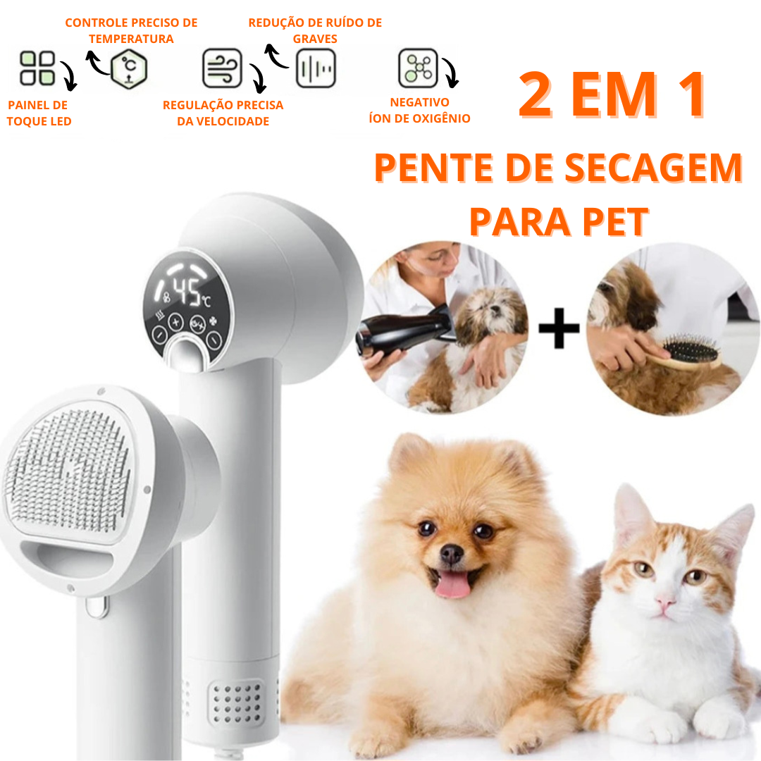 Pet Secador 2 em 1 para  - O Chico Tem