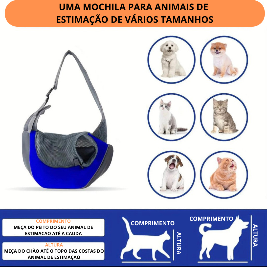 Bolsa Canguru Para Pet - O Chico Tem