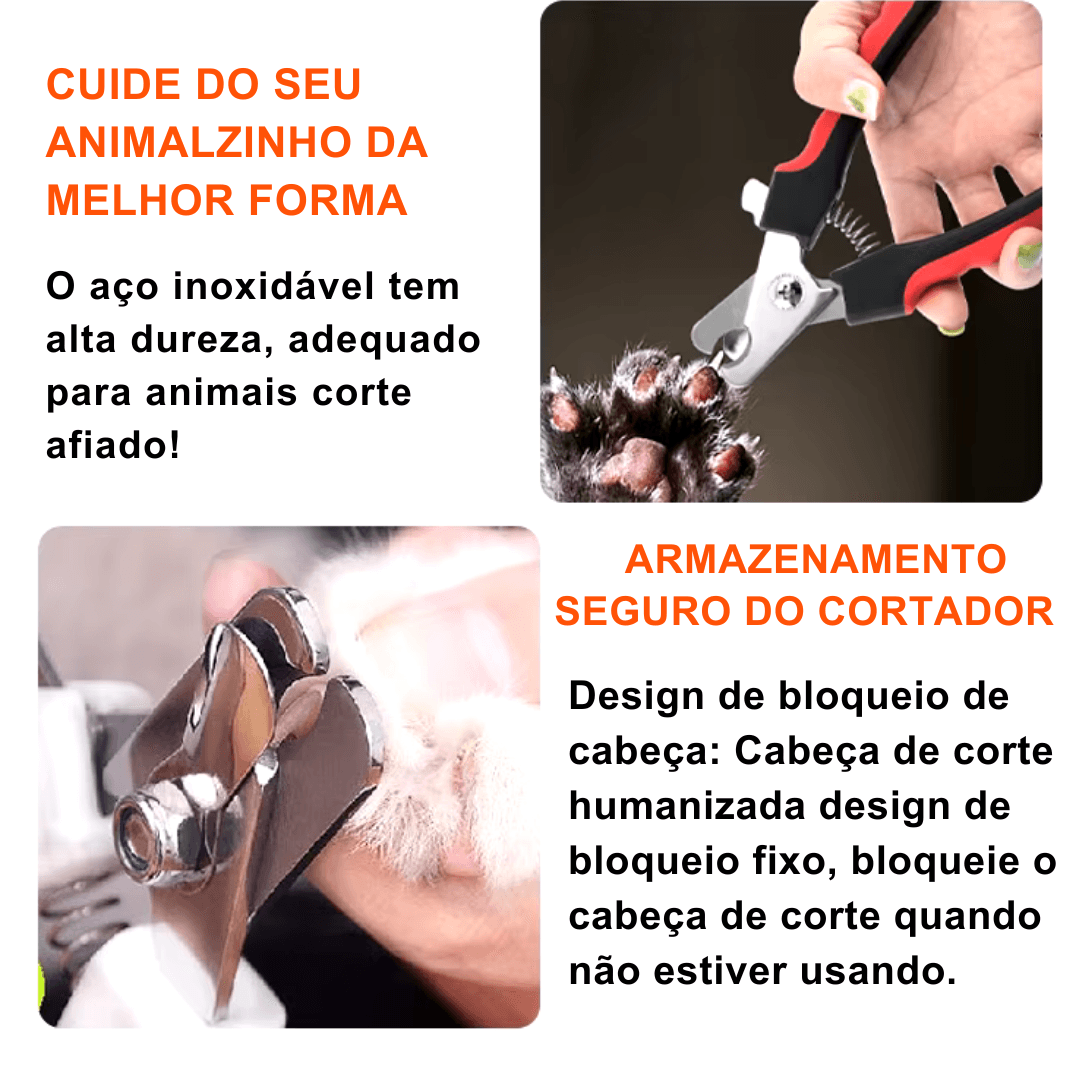 Cortador de Unhas Manual para PET - O Chico Tem